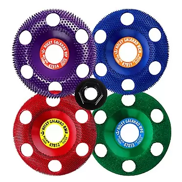 King Arthur's Tools Holey Galahad Round Collection for Angle Grinder