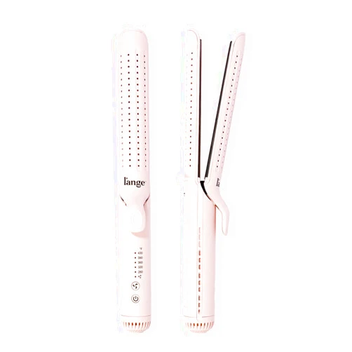 L'ANGE HAIR Le Duo Grande 360° Airflow Styler | 2-in-1 Curling Wand & Titanium Flat Iron Hair Straightener | Professional Hair Curler with Cooling Air Vents to Lock in Style | Adjustable Temp