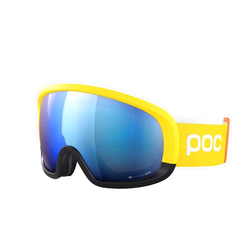 POC, Fovea Mid Clarity Comp, Goggles, Aventurine Yellow/Uranium Black/Spektris Blue, One Size