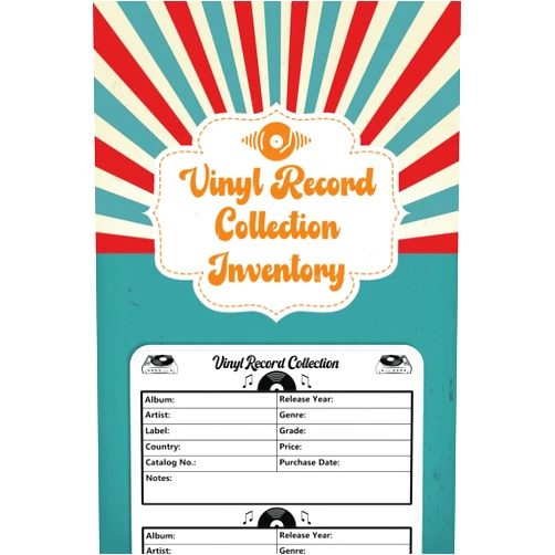 Rick M. Gill Vinyl Record Collection Inventory | Vinyl Record Collector Log Book | A Simple Way To Keep Track And Review Your Collection | Vintage Cover Design