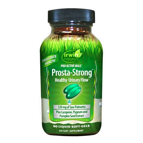 Irwin Naturals Prosta-Strong - 90 Softgels - Prostate Health Support with Saw Palmetto, Lycopene & Pumpkin Seed - Supports Urinary Flow