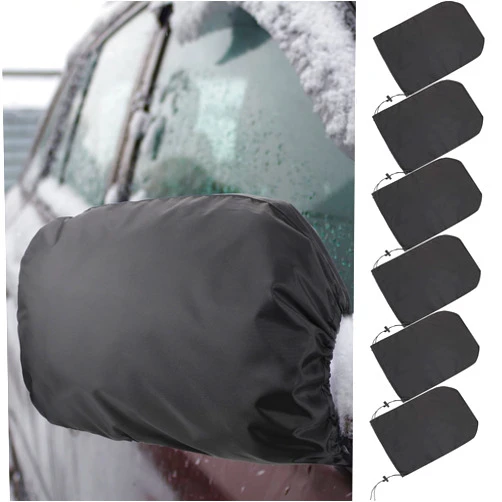 Frienda 6 Pieces Waterproof Side Mirror Covers Auto Rearview Protection Cover Exterior Rear View Accessories Car Mirror Accessories with Drawstrings for Car Vehicle Winter