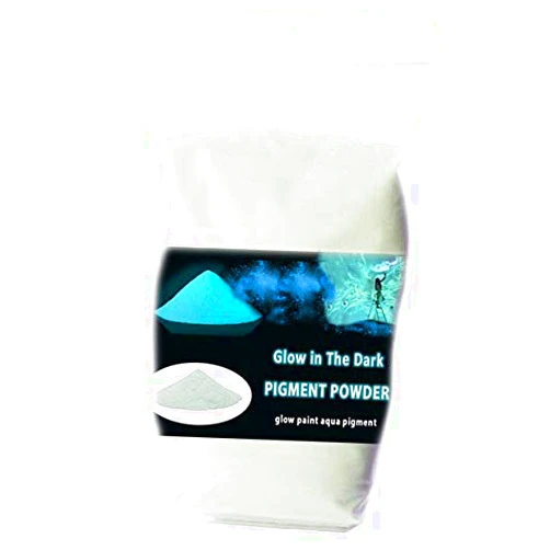 PROCART Glow in The Dark Pigment,Phosphorescent Glow Powder,3.52 Ounce (100 g),Water Based (Green) (Aqua-Turquoise)