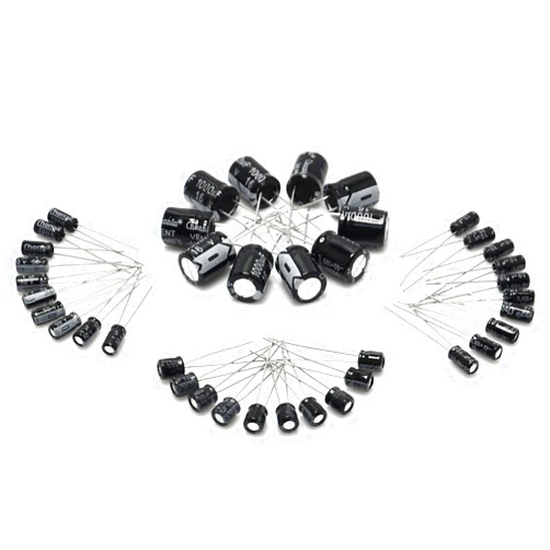 Gikfun Electrolytic Capacitor Kit 1uF 10uF 100uF 1000uF Each 10 for Arduino (Pack of 40pcs) EK2126