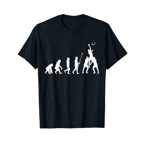 Rugby Addict Shirts Evolution of Rugby T-Shirt T-Shirt