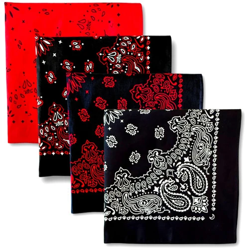 The Peacock Crew Premium Soft Cotton Bandanas Pack for Men and Women Paisley 22 x 22 inches