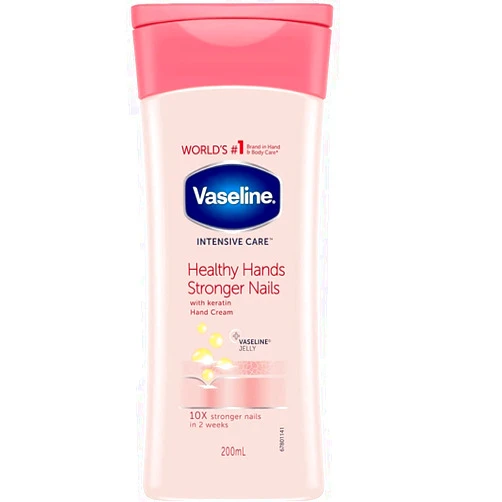 Vaseline intensive care body lotion (2X200ml,76oz, Heaithy hands stronger nails)