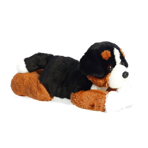 Aurora® Adorable Flopsie™ Bernie Mountain Dog™ Stuffed Animal - Playful Ease - Timeless Companions - White 12 Inches