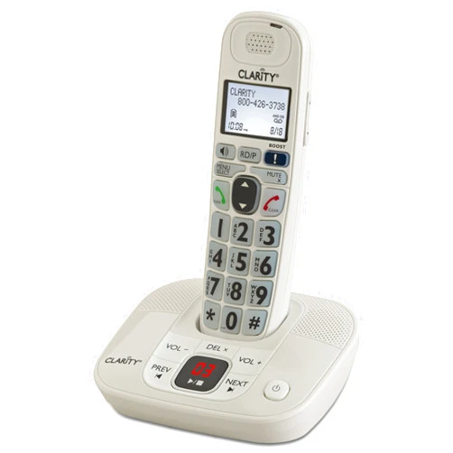 Clarity 53714 Dect 6.0 40-db Amplified Big-Button Corded Cordless Phone with Digital Answering System, 1 Handset, D714