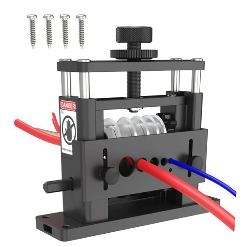Tanfix PRO Wire Stripper Machine W / 6 Channels & 5 Carbide Blade, Φ0.06-0.65'' Upgraded & Aluminum Frame Drill Powered Wire Cable Stripper, Efficient recycling of Copper Wire