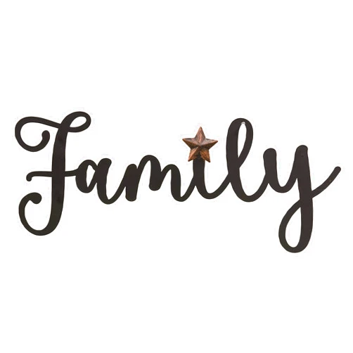 Kruenpeeper Creek CWI Gifts Family Wall Hanger, Multi