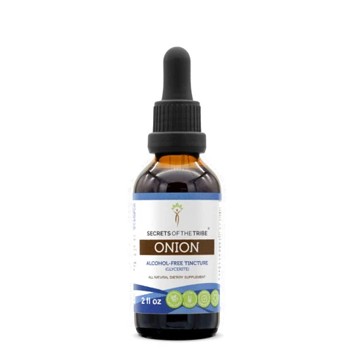 Secrets of the Tribe Onion Alcohol-Free Liquid Extract, Onion (Allium Cepa) Dried Bulb (2 FL OZ)