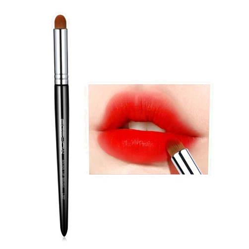 EIGSHOW Lip Brush, EIGSHOW Lip Smudge Brush Round head for Gloss Lipstick, Multi-purpose Makeup Blending Applicator, Reusable - Black