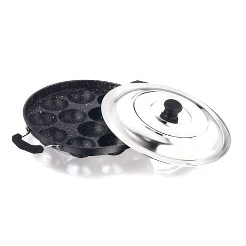 Vinod Paniyarakkal For Cooking Paniyaram 23cm with SS Lid