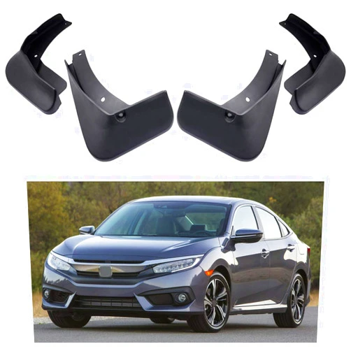 MOERTIFEI Car Mudguard Fender Mud Flaps Splash Guard Compatible with Honda Civic Sedan 2016-2021 17 18 19 20