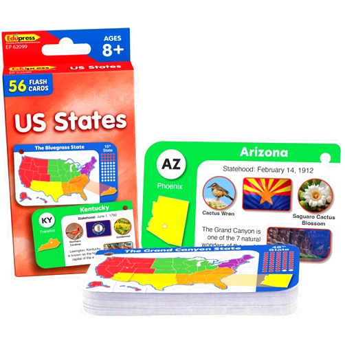 Teacher Created Resources Edupress US States Flash Cards (EP62099)