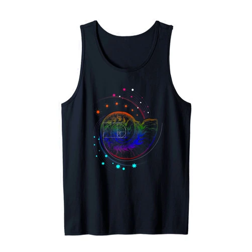Fibonacci Shell or Fibonacci and Golden Ratio Fibonacci Shell or Golden Ratio and Spiral or Fibonacci Tank Top