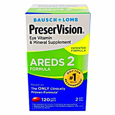 Bausch & Lomb PreserVision AREDS 2 Formula Soft Gels - 120 Softgels, Pack of 5