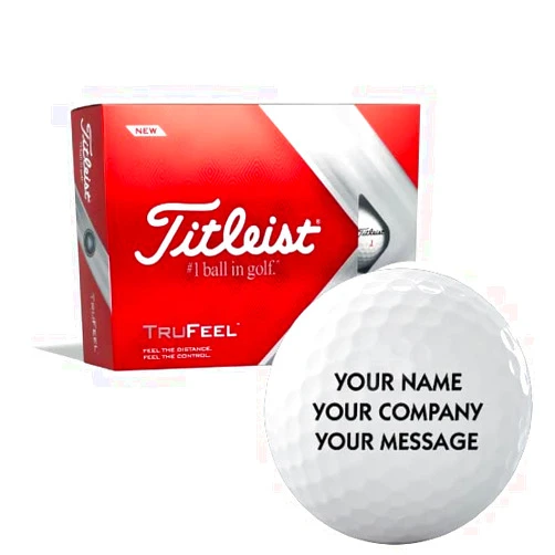 Golfballs.com Titleist TruFeel White Personalized Golf Balls