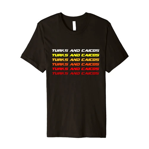 CRUDO Turks and Caicos Bright Summer Sunny Beach Vacation Idea Premium T-Shirt