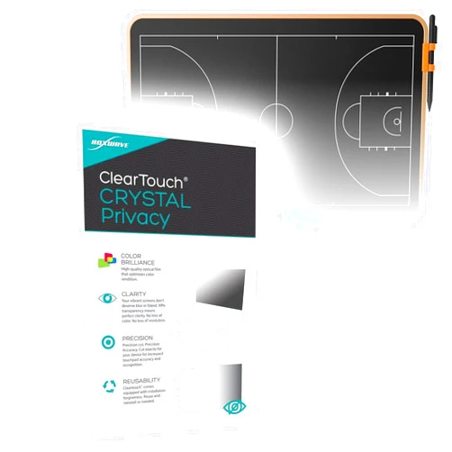 BoxWave Screen Protector Compatible With Tugau Electronic Coach Board (21 in) - ClearTouch Crystal Privacy (2-Pack), Privacy Screen Protector Flexible Film Clear
