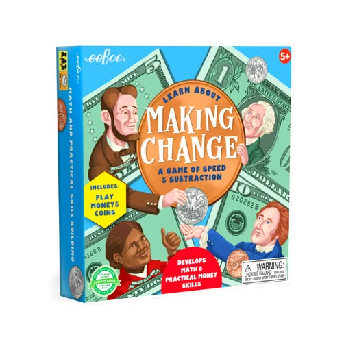eeBoo: Making Change Game, Develops Math and Practical Money Skills, Educational Game That Allows for Skills to Form, Perfect for Ages 5 and up