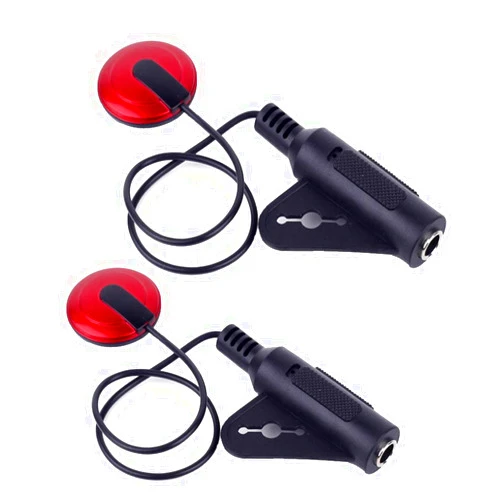 Traderplus 2Pcs Piezo Contact Microphone Pickup for Guitar Violin Banjo Mandolin Ukulele