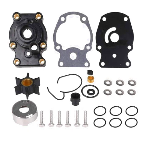 Tutor Auto 393630 Water Pump Repair Kit with Housing Replacement for Johnson Evinrude OMC（1980-UP）20 25 30 35HP Outboard Motor Parts - Replace 393630, 393509, 391636, 0393630, Sierra 18-3382
