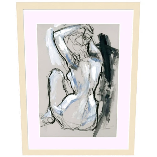 Amanti Art Framed Wall Art Print (17x21) Onyx Gestures I by Jennifer Paxton Parker Framed Poster for Wall Decor, Living Room, Bedroom, Bathroom, Kitchen, Office or Business Artwork from WI, USA