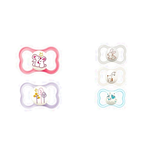 MAM Air Night Pacifiers, Glows in The Dark, Sensitive Skin, 6+ Months, Breastfed Babies, Self Sterilizing Case, Day & Night 3 Pack