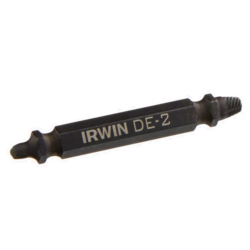 IRWIN 1876222 Impact Performance Series Grip Double-Ended Screw Extractor Insert Bit, De-2