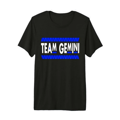 Team Gemini Horoscope Gifts Tee's Signature Tees Retro Style Team Gemini Girl May June King Zodiac Birthday Premium Tri-Blend T-Shirt