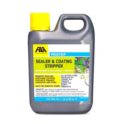 FILA Surface Care Solutions, PROSTRIP, Paint Stripper and Graffiti Remover, Paint Remover for Concrete, Natural Stone, Porcelain and Ceramic Tile, Ideal as Spray Paint and Vandalism Remover, 1QT