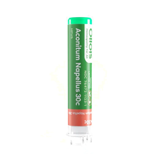 OLLOÏS OLLOIS Aconitum Napellus 30c, Organic, Lactose-Free Homeopathic Medicine, 80 Pellets (Pack of 1)