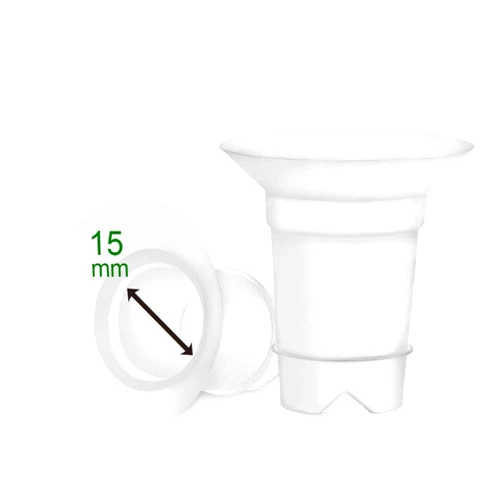 Maymom 15mm Flange Inserts (Long) Compatible with Medela 24mm PersonalFit Shield, Spectra 24mm, Freemie 25mm Cup, Compatible with Momcozy Wearable 24mm Cup (S9, S10, S12), Willow Willow Go Flange