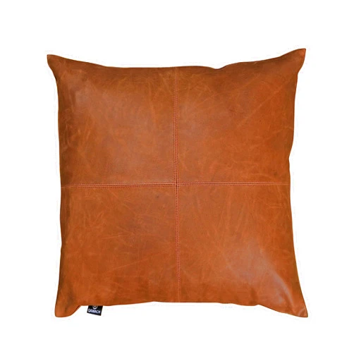 QAWACH Lambskin Leather Pillow Cover - Sofa Cushion Case - Decorative Throw Covers for Living Room or Bedroom, 18 x 18 Inches - Yellow Crunch Plane Pack of 2