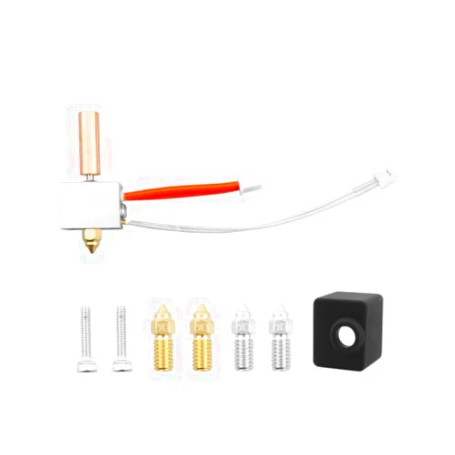 YIGUCS Hotend Kit Compatible with Elegoo Neptune 4/4 Pro 3D Printer, Hot End Kit with NTC 100K Thermistor and 4 PCS 0.4mm Low Friction Nozzle