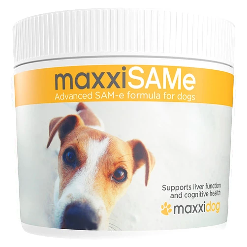 maxxipaws maxxiSAMe Advanced SAM-e Powder Supplement - Liver, Cognitive & Joint Support for Dogs, 5.3oz
