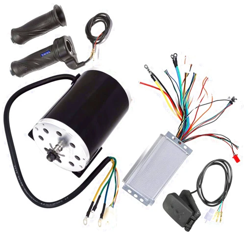 WPHMOTO 48V 1800W Brushless Motor and Controller Throttle Grip Accelerator Pedal Set For Electric Scooter Go Kart Bicycle e-Bike Tricycle Moped