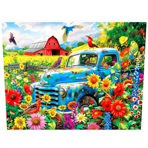 MJYPHDM 300 Piece Puzzles for Adults,Songbirds on The Farm Jigsaw Puzzle for Adults Kids Seniors,Recycled Cardboard Large Piece Puzzle 300 Piece,Family Activity Great Gift for Family Friends 20.5 * 15 in