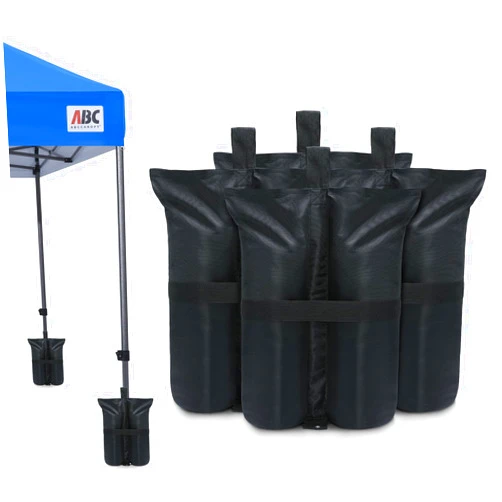 ABCCANOPY Heavy Duty Weight Bags, Black(185lb)
