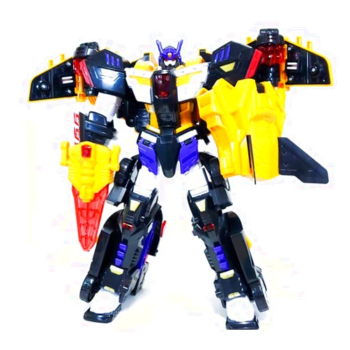 With Molly Miniforce Super Dinosaur Power Tyranno Lighting Plane and car combine to transform into one robot 17x6.5x12.6inch