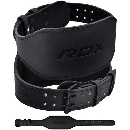 RDX Weight Lifting Belt Gym Fitness, Cowhide Leather, 4” 6” Padded Lumbar Back Support, 10 Adjustable Holes, Weightlifting Powerlifting Bodybuilding Deadlift Squat Workout Strength Training, Men Women