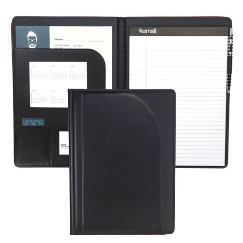 Samsill Two-Tone Padfolio, Resume Portfolio, Business Portfolio, with 8.5 x 11