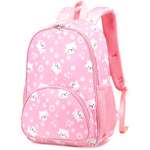 BTOOP Toddler Backpack Girls Cute Kids School Backpack Preschool Kindergarten Bookbags Nursery Daycare Toddler Bags (Cat Paw-Pink
