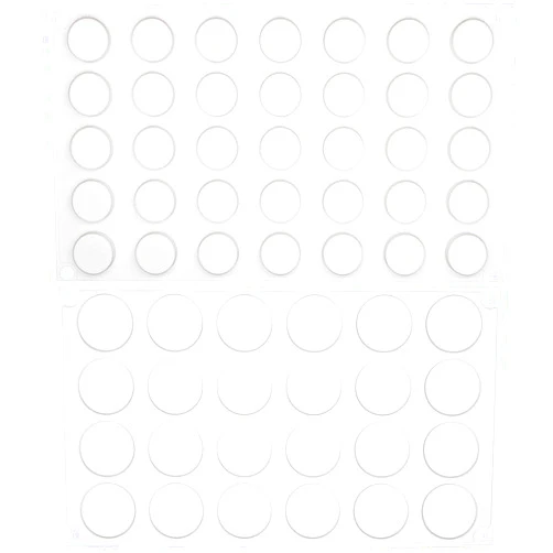 FUNSHOWCASE Flat Round Disc Silicone Mold Baking Tray 2 Sizes for Mini Tart Cookie Dessert Chocolate Caramel Candy Epoxy UV Resin Jewelry Soap