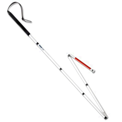 Ambutech Folding Slim Line Graphite ID Cane- 54-in