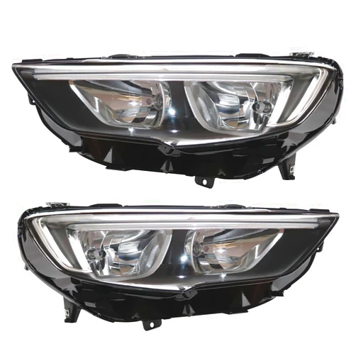 KannBeki Halogen Headlight Headlamp Assembly Compatible with 16-18BUICK ENVISION,Driver+Passenger Side Head Light,Headlight Headlamp Replacement,Chrome Housing