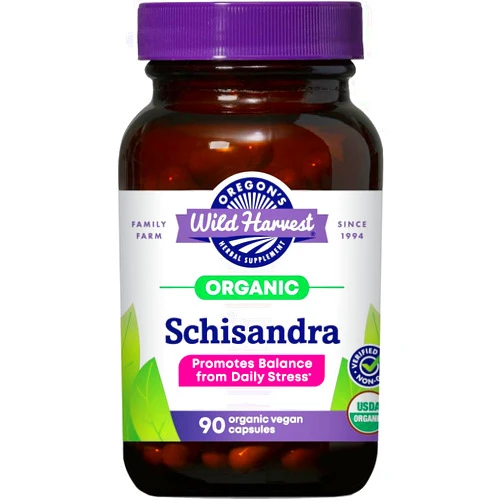 Oregon's Wild Harvest Schisandra Organic Herbal Supplement, 90 Count