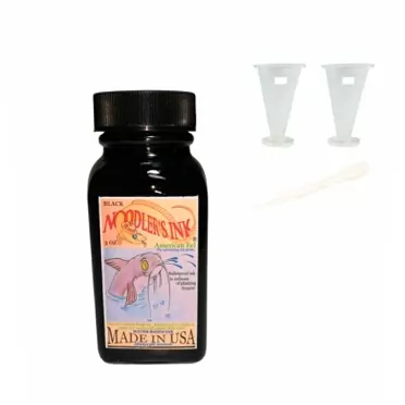 Noodler's Ink, Fountain Pen Ink, Bottle Ink,Multicolor and Multiple Functions (EEL Black with 2 Ink Well)